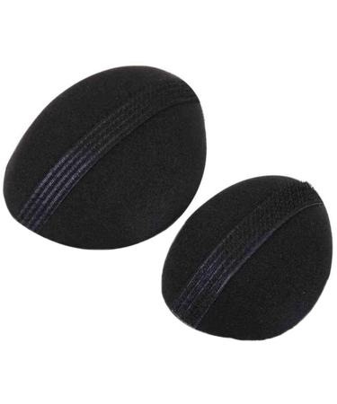 Tossper 2 pieces sponge foam hair volume bump up insert clip hair base styling accessories hair volume upholstery insert tool black