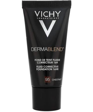 Vichy Dermablend Fluid Concealer Foundation Chestnut 95 - Buy Online on GoSupps.com