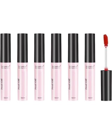  Katutude 6 Pack Peel Off Lipstick for Girls Waterproof Long Lasting Matte Liquid Waterproof Non-stick Lipstick for Girls Women - Buy Online on GoSupps.com