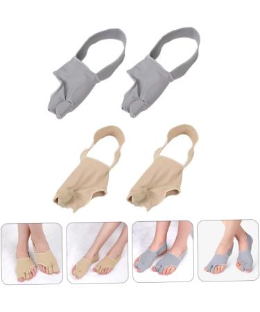 4 Pairs Bunion Socks - Split Foot Protector & Cushion Cover for Adjustable Foot Care - Buy Online on GoSupps.com