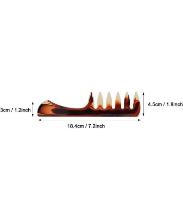 Retro Hairstyle Comb Men's Wide Teeth Resin Comb Anti-static Suitable for Salon and Home Use (2 wide tooth handle models) - Buy Online on GoSupps.com