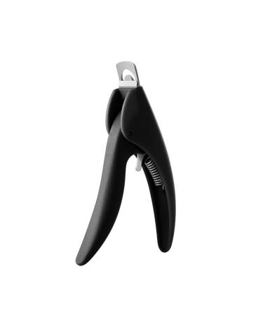 SVAASA Nail Clippers U Shaped Cutting Nail Art Clippers for Nails French False Nail Tips Edge Cutters Stainless Steel Trimmers Manicure Tool (Color : Schwarz)