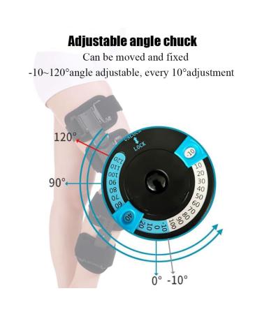 Stabilization Knee Joint Brace Knee Joint Fixation Bracket Precision Chuck Design Angle -10 To 120 Adjustable Aluminum Alloy Bracket Non-slip Liner For Joint Pain Sports - Buy Online on GoSupps.com