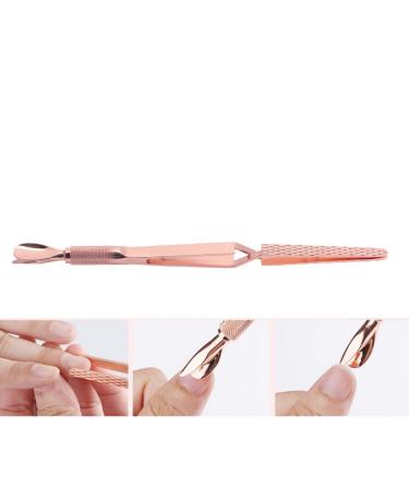 Multi-Functional Nail Tweezers & Pinchers for Perfect C-Shape Nails | Nail Art Tool in Ros gold - Buy Online on GoSupps.com
