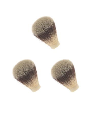 3 Set of Nylon Shaving Brush Knots for Men Salon Hair Ramoval Cutting Dust Cleaning 2.0 x 6 cm Set of 3 (2.0 X 6 Cm)