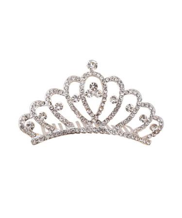 Crystal Rhinestone Crown Tiara for Girls - Princess Headband Comb for Wedding, Prom & Parties - Buy Online on GoSupps.com