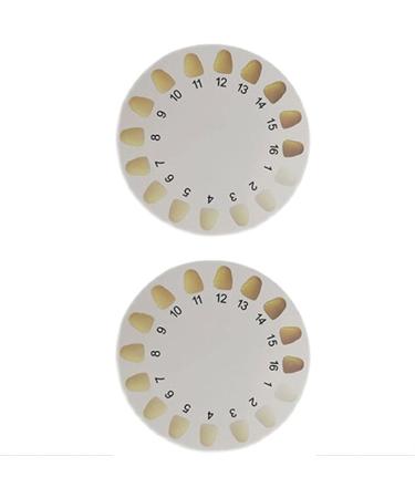 DEWIN 3-Part Tooth Color Comparison Charts | Teeth Whitening Shade Guide | Accurate Dental Color Cards for Perfect Smiles - Buy Online on GoSupps.com