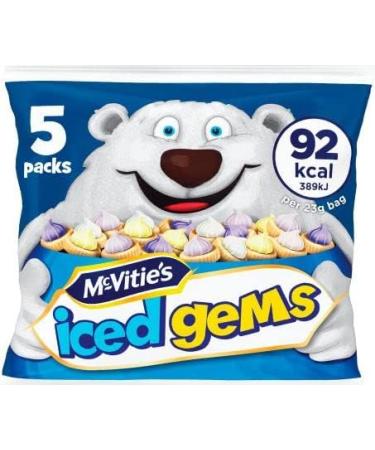 Iced Gems Mini Biscuits x15 Mini Bags (within x3 larger bags) - Buy Online on GoSupps.com