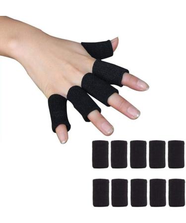 Buy Healifty Sports Finger Sleeves - 10 Piece Thumb Braces for Pain Relief Compression & Support | Ideal for Arthritis & Sports - Black - Buy Online on GoSupps.com