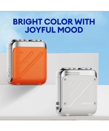 Beard Shaver Traveler Mini and Portable Suitcase Design Double-Ring Magnetic Cutter Men's Favorite Portable Mini Electrict Shaver PX7 Waterproof Razor Pocket Size USB Rechargeable (2PCS-B) - Buy Online on GoSupps.com