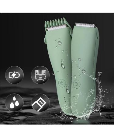 Body Hair Trimmer for Men & Women 2024 - Waterproof No Nicks or Cuts Groin & Body Shaver (Green - Buy Online on GoSupps.com
