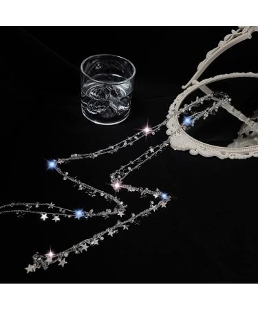 Zipetatah Tassel Hair Clips - Festival Sequins Head Chain & Wedding Accessories for Women - Star Dangle Fashion Headpiece - Buy Online on GoSupps.com