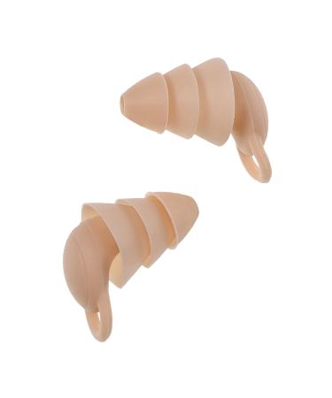 Silicone Swimming Earplugs Buds Hearing Protection Earplugs Ivory 1 Count (Pack of 1)