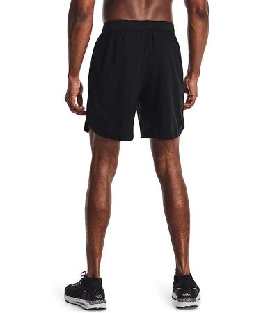 Under Armour Men's Launch Run 7-inch Shorts in Black/Reflective (Medium) - Buy Online on GoSupps.com