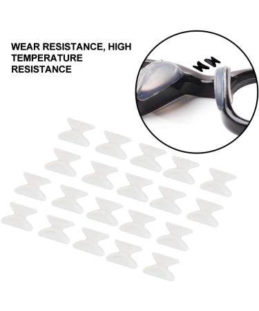 20 Pairs Anti-Slip Silicone Nose Pads for Glasses & Sunglasses - 1.8mm Soft White Eyewear Accessories - Buy Online on GoSupps.com