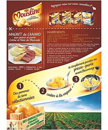 MOUSLINE - Mousline Puree Old-Fashioned Flavor 500G - Pack of 4 - Special Offer - Buy Online on GoSupps.com