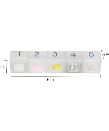 e-Pill 5x A Day 7-Day Pill Organizer - Vitamin & Medicine Storage with Discreet Case | International Shipping - Buy Online on GoSupps.com