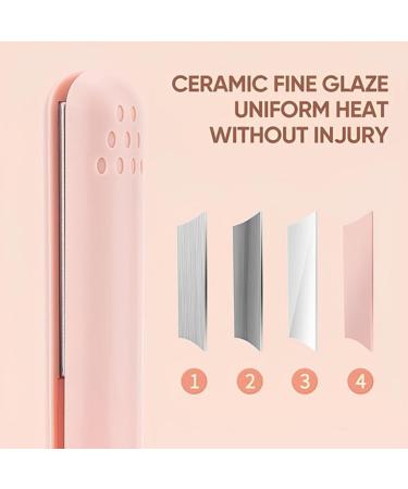 Mini Dual Purpose Curling Iron Small Curling Iron for Short Hair Cordless 2-in-1 Mini Curling Wand & Flat Iron Hair Straightener Upgrade Mini Curling Iron (Pink) - Buy Online on GoSupps.com