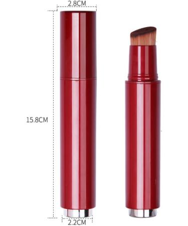 TOVINANNA Retractable Makeup Brush Small Mini Makeup Brush Multifunction Foundation Brush Blush Brush Travel Lip Brush Foundation Blending Powder Brush Red 16.00X2.00X2.00CM Red - Buy Online on GoSupps.com