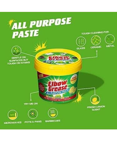 Stallion 350g Power Cleaning Paste - Non-Toxic All-Purpose Household Cleaner with Lemon Fragrance and Sponge Included - Buy Online on GoSupps.com
