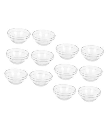 IMIKEYA 12Pi ces Bols Verre Transparent pour Facial pour Salon de Beaut et DIY