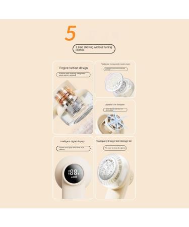 Professional Rechargeable Fabric Shaver with Digital Display Enhanced 6-Leaf Blades for Lint Removal Clothes Furniture-A Durable - Buy Online on GoSupps.com