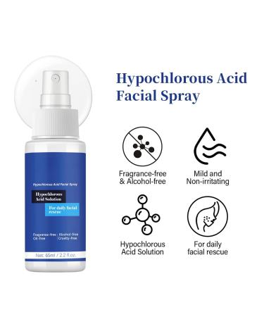 Facial First Aid Hypochlorous Acid Spray 2.2 fl oz - A quick-acting skin soothing agent that reduces redness and irritation and relieves acne. Gentle and skin-friendly zero additives all natural - Buy Online on GoSupps.com