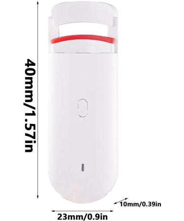Electric Eyelash Curler - Eyelash Curler Lash Tool | Waterproof Anti-Scalding Long-Lasting Lash Tool Fast Heating Makeup Accessories for Outing Daily Use Meeting Shopping Dating White - Buy Online on GoSupps.com