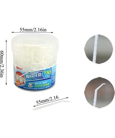 Buy Curved White Plastic Toothpicks - 150 Pcs | Durable & Versatile for Easy Serving - Buy Online on GoSupps.com