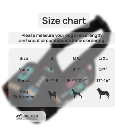 Collardirect Dog Muzzle - Adjustable Soft Breathable Nylon for Small Medium & Large Dogs | Anti-Chewing Barking Biting - 3 Tribal Patterns (Pattern 2) - Buy Online on GoSupps.com