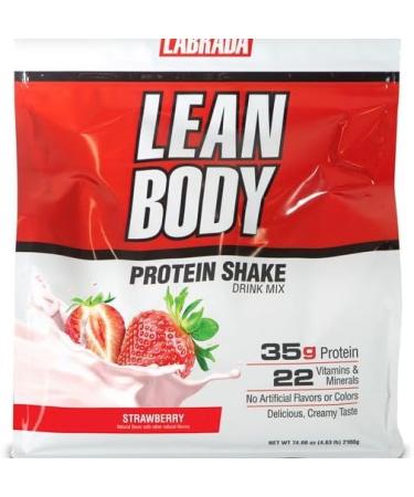 Lean Body All-in-One Strawberry Protein Shake. 35g Protein Whey Blend 7g Healthy Fats & Fiber 22 Vitamins and Minerals No Artificial Colors Gluten Free (4.6lb) Packaging May Vary - Buy Online on GoSupps.com