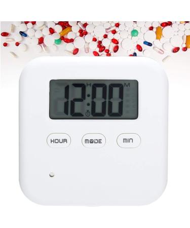 Famus 4 Grid Daily Medicine Tablet Pills Storage Box Organizer Case Container with Timer Kit(White Grey) - Buy Online on GoSupps.com