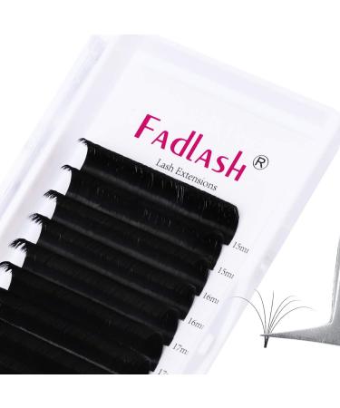 Eyelash Extension D Curl 0.07 15-20mm Mixed Tray Easy Fan Volume Lashes 2D-10D Volume Lash Extensions Self Fanning Eyelash Extensions by FADLASH (0.07-D, 15-20mm Mix) 0.07-D Mix 15-20mm