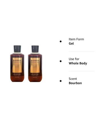 Bath and Body Works For Men 3-in-1 Hair, Face & Body Wash - Bourbon Scented Value Pack - 2 Full Size Bottles, 10 Fl Oz Each - Buy Online on GoSupps.com