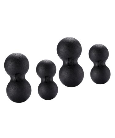 Tovinanna 4 pieces peanut ball Massage devices for the legs massage ball champagne scarf in the free massage device for the neck employment therapy peanuts peanut balls fitness fascia ball