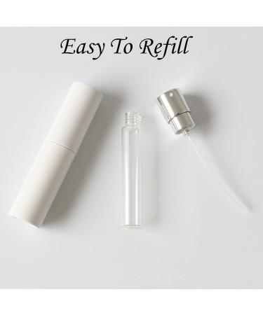 Portable Refillable Mini Perfume Atomizer Bottles - Travel Accessories (10ml 2 Pack) - Black & White - Buy Online on GoSupps.com