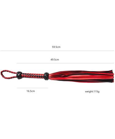 AOXVIA Horse Red Whip Horse Whip Riding Crop Equestrian Faux Leather Whip Horse Equipment Whip Training Horse Riding Whip 23 inch - Buy Online on GoSupps.com