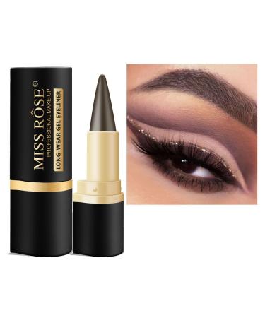 Misrose Cross Border waterproof eyeliner Eyeliner matte quick dry eyeliner single head rich eyeliner (3 2.5g) 3 1 ml (Pack of 1)