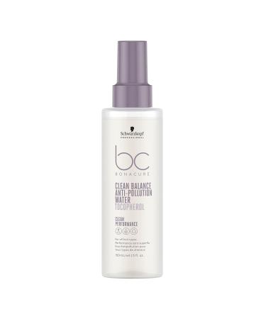 Schwarzkopf Professional Bonacure Clean Balance Anti-Pollution Water All Hair Types Tocopherol Anti Free Radicals Against Heat Freshness Sensation Ultralight Vegan Formula 150 ml