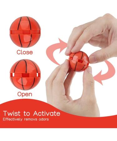 TIESTRA Shoe Deodorizer Balls 6 Pack-Reusable Shoe Fresheners-Fresh Scent for Sport Shoes Bags and Locker Basketball/Cologne - Buy Online on GoSupps.com