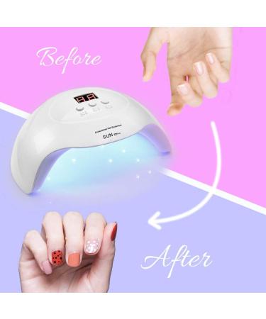 PHIAKLE Professional UV LED Nail Lamp | 3 Timers | Gel Polish Curing Light (White) - Buy Online on GoSupps.com