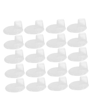 FOMIYES 10 Pairs Transparent Sandal Cushions Foot Pad Shoe Inserts Adhesive Sandal Cushions Adhesive Flip-Flops Pads Summer Sandal Cushions Metatarsal Pads Front Pad Gel Silicone Pinch