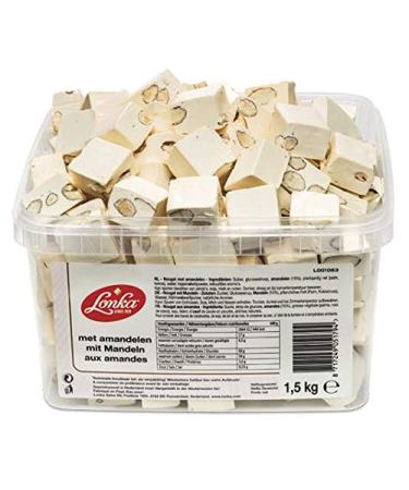 Lonka Nougat with Almonds (1.5kg tub)