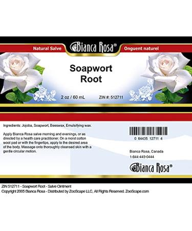 Bianca Rosa Soapwort Root - Salve Ointment (2 oz ZIN: 512711) - 2 Pack - Buy Online on GoSupps.com