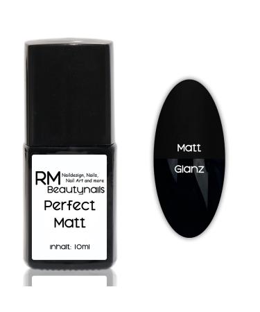 Perfect Matt Quickfinish non Sticky LED UV Gel Finishing Gel Matt Finish Nail Gel 1x10ml (1 pack)