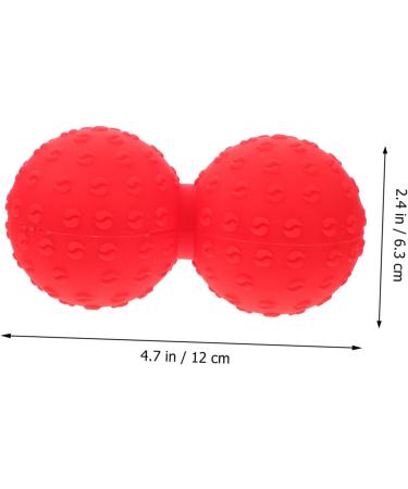 Buy Gatuida Portable Yoga Massage Ball - Earth Tone Peanut Massager (Silica Gel 12x6.3x6.3cm Red) | International Shipping Available - Buy Online on GoSupps.com