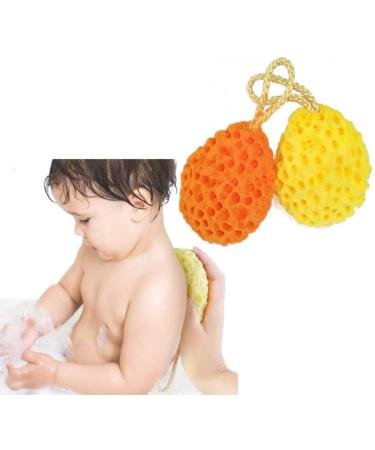 Soft Bath Sponge Exfoliating Shower Sponge - Double Sided Body Cleaning Accessories for Men & Women - Green 3 Pack - Buy Online on GoSupps.com