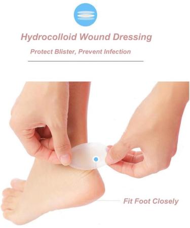 16ct Gel Blister Bandages - Water Resistant Hydrocolloid Adhesive for Foot Toe & Heel Blister Prevention & Recovery - Buy Online on GoSupps.com