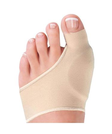 2 Bunion Relief Pads Sleeve - Bunion Splint Orthopedic Bunion Corrector Socks - Gel Pad Elastic Cushions Men and Women (1 Pair) 2 Count (Pack of 1)