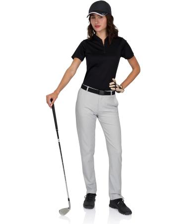 Three Sixty Six Women's Quick Dry Golf Pants 30 Inseam - Lightweight 4-Way Stretch, Moisture Wicking, Anti-Odor, UPF 50+ - Silver Grey - Buy Online on GoSupps.com